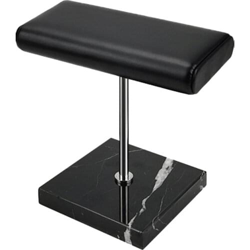 Black Marble Base Watch Stand Metal Rod Display Props Bracelet Jewelry Lengthen Placement Stand