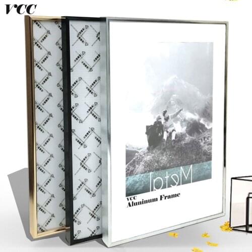 Picture Frame Wall Art Classic Reinforce Aluminum A4 A3 Poster Frame For Wall Hanging Metal Photo Frame Certificate Frame