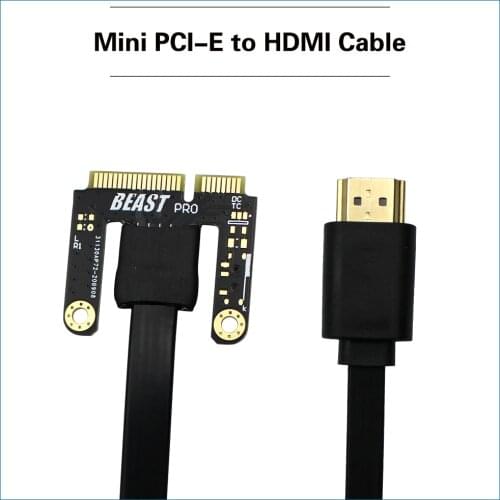 S ROBOT Mini PCI-E to HDMI Cable Adapter for Mini Pci-e Version EXP GDC Graphics Card Adapter for Laptop
