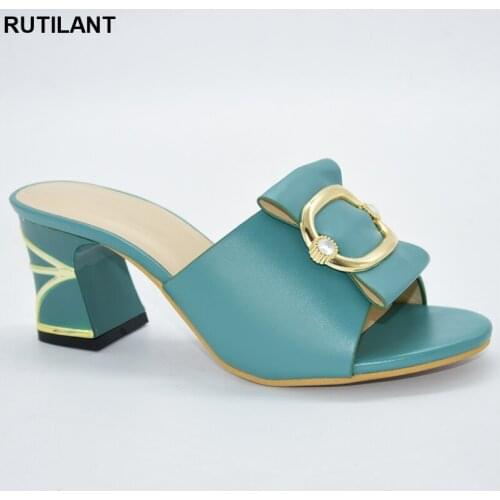 Latest Sweet Style for Royal Wedding Party Slingbacks Sandals Italian High Heels Autumn Slipper for Wedding African Party Pumps