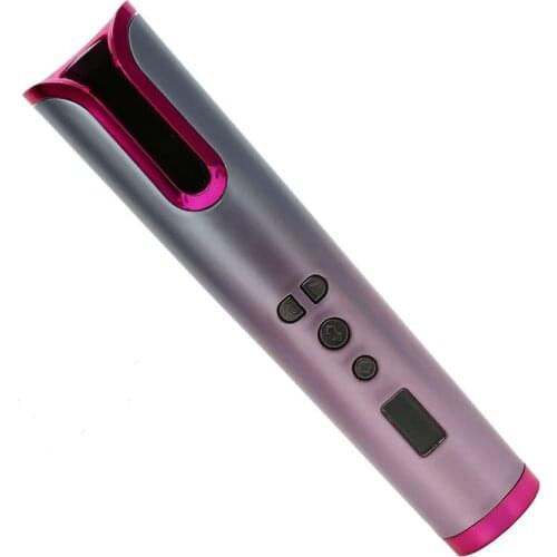 Professional Hair Curling Iron USB Rechargeable Ceramic Hair Curls Roller Wand Waver Hair Styling Tools Crimper For Women