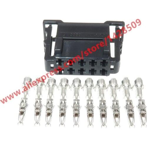 5 Sets 10 Pin 1.5mm Automotive Female Connector Wiring Harness Plug For VW Audi 6Q0972725 6Q0 972 725
