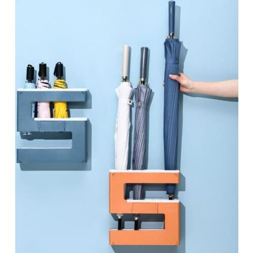 Umbrella Rack Reversible Three-layers PS Keep Upright Umbrella Holder for Entryway