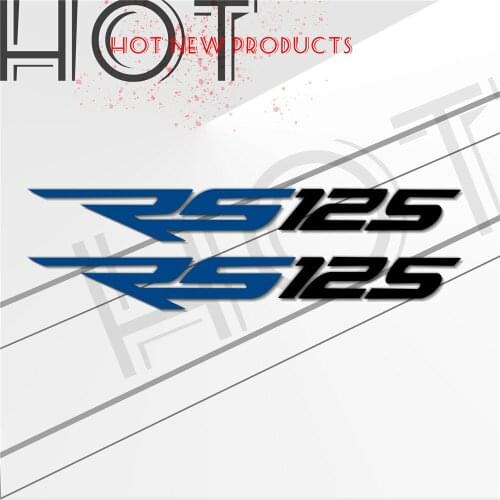 Motorcycle reflective waterproof decorative body fuel tank box stickers decals For Aprilia RS125 rs 125 logo sign sticker