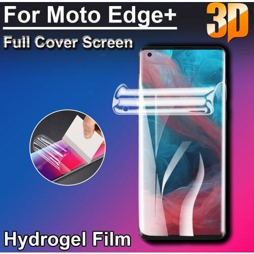 3D Ultra Clear Soft LCD Anti-Scratch Full Coverage Screen Protectors For Motorola Moto Edge+ plus Hydrogel Films(Not glass)