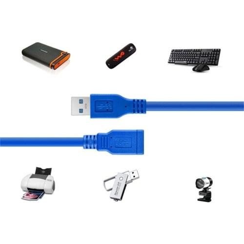 USB 3.0 Male A-Female A AM-AF Extension Data Sync Cord Cable Adapter Connector