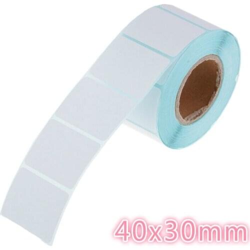 High quality 40mm x 30mm x 800 thermal label paper Thermal barcode paper for thermal printers