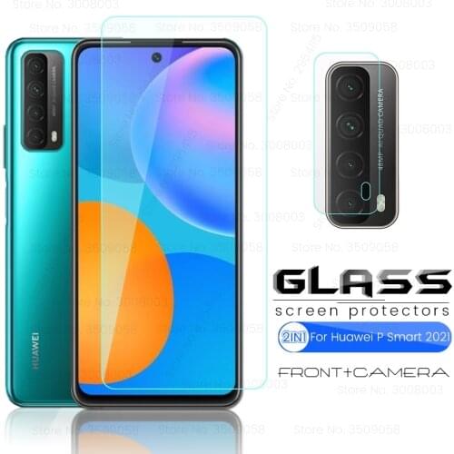 For Huawei Psmart 2021 Rear Camera Lens Protective Cover On Hauwei P Smart 2021 6.67'' Armored Glass Psmart2021 Safty Tremp Film