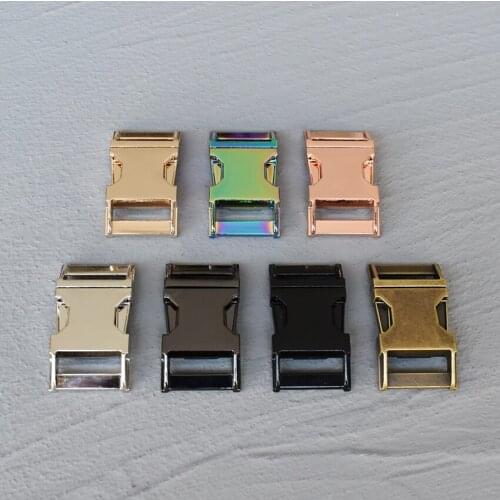 10 Pcs 25mm Backpack Dog Collar Webbing Quick Release Metal Buckle Safety Clasp Outdoor Paracord Bracelet DIY Accessories