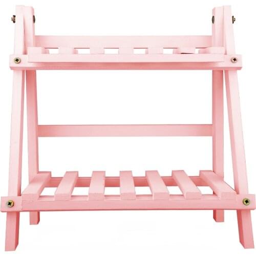 2-Tier Wooden Plant Stand Flower Pot Display Rack Stand Shelf Durable Storage Bonsai Holder Organizer For Indoor Outdoor Patio