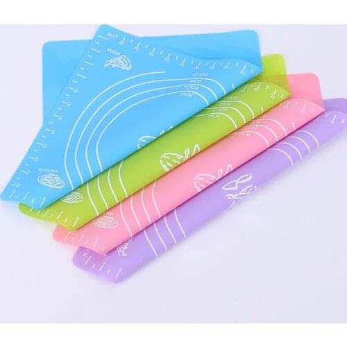 29x26CM silicone non-stick kneading dough making pastry non-slip mat with scale silicone chopping board kitchen tool