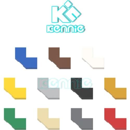 300pcs/lot Kennie building block Compatible with No.27263 block Tile 2X2, Deg. 90, W/ Deg. 45 Cut Assemble Particles brick set