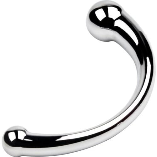BDSM Anal Toys Zinc Alloy Double-head Anal Plug Anal Anal Plug Stimulates Butt Hole Orgasm Alternative Toys Sex Toys