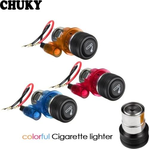 CHUKY Car Boat Motorcycle Cigarette Lighter Socket Power Socket Out Plug Universal For Renault Megane 2 Captur Mitsubishi ASX