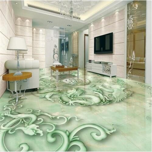 Beibehang Large Custom Wallpaper Mural Chinese Longfeng Chengxiang 3D Stereo Jade Relief TV Backdrop Wall photo wallpaper