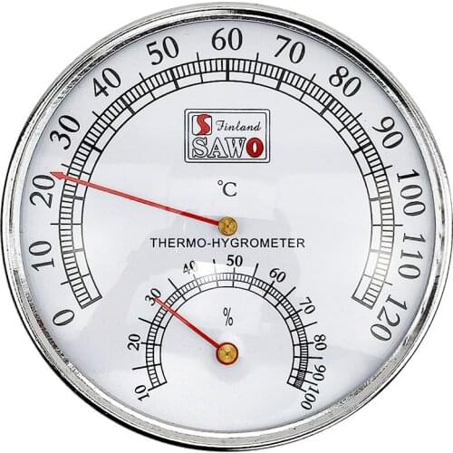 1 pcs Household Humidity Temperature Meter Gauge Wall Mounted Temperature Humidity Meter Thermometer Hygrometer For Sauna Room