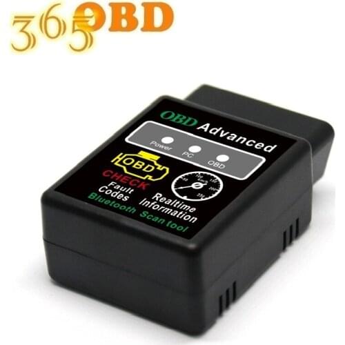 HHOBD Chip 25K80 Version 1.5 ELM327 HH OBD Advanced OBDII OBD2 bluetooth adapter Mini ELM 327 Auto CAN Wireless Adapter Scanner