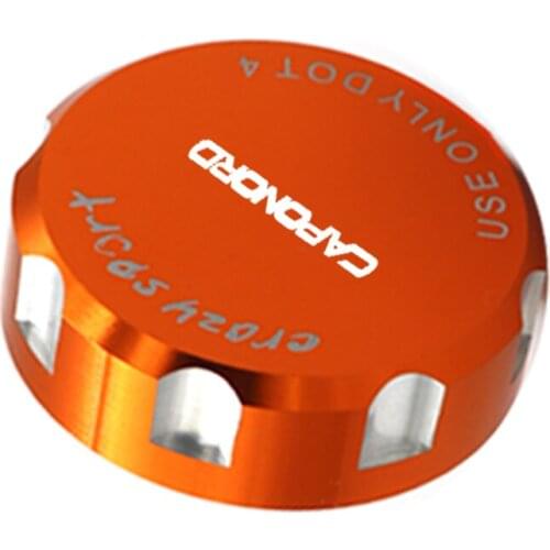 For Aprilia Caponord 1200 Caponord1200 2013-2015 Front clutch and rear brake fluid reservoir Cover Cap motorcycle With Logo Red