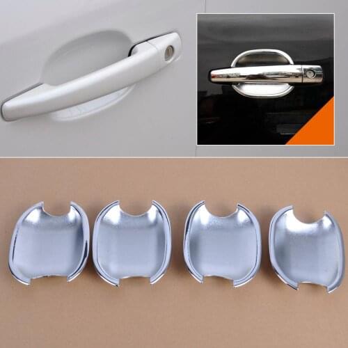 DWCX Tripled Chrome Door Handle Catch Bowl Cup Cover Trim for Peugeot 207 308 407 2008-2010 Citroen C4 C6 C4 Picasso 2005-2010