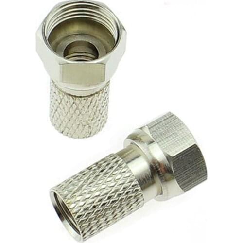 F head metric cable TV connector SYWV75-5 2P threaded F head distributor connector free tool