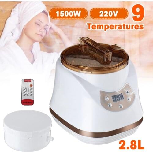 2.8L Sauna Generator Steam Generator Remote Control Powerful Fumigation Machine Home Steamer Therapy Suitable for Casks Heating