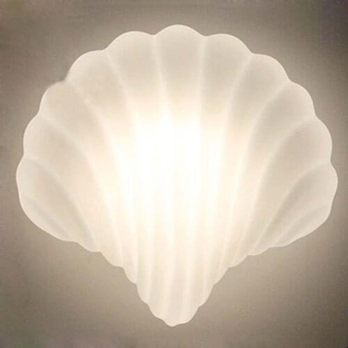 Creative personality Mediterranean shell wall lamp Simple modern living room corridor bedside wall lamp