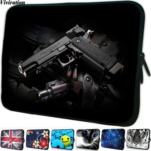 Cool Gun Pattern Prints 10.1 Inch Tablet Pouch Vogue Casual Boys Mens 10 Inch Netbook Bag For Huawei MediaPad M2 10" Lenovo X30F