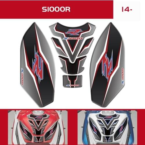 Motorcycle Fuel Tank Pad Protector Decal Case For S1000R S1000 R 2014-2020 3D Fishbone Sticker S 1000 R S 1000R