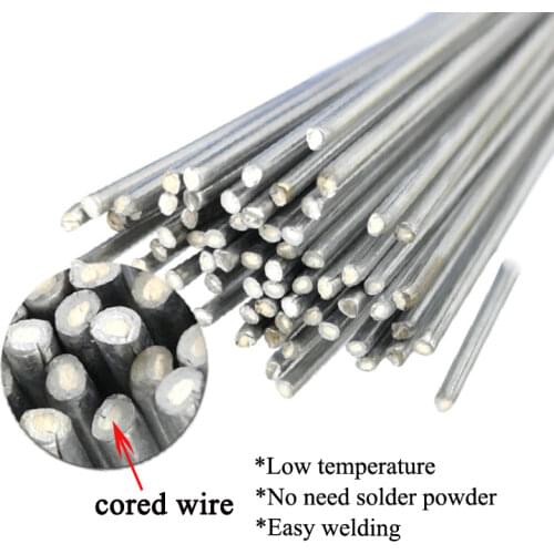 Low Temperature Simple Welding Rods Easy Melt Aluminium Flux Cored Welding Electrodes Wire Solder For Aluminum