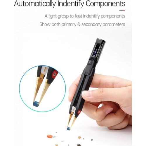 New DT71 OLED Display Portable Digital Intelligent Tweezers Signal Generator Debugging Reparing Tool for Testing Resistance