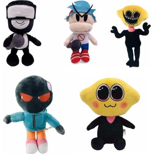 20-30cm New Friday Night Funkin Plush Toys Cartoon Boyfriend Girlfriend Demon Monster Tankman Stuffed Soft Doll Toy Kids Gifts