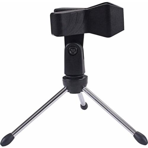Portable Microphone Stand Tripod Bracket Desktop Table Adjustable Mic Holder Microphone Accessories
