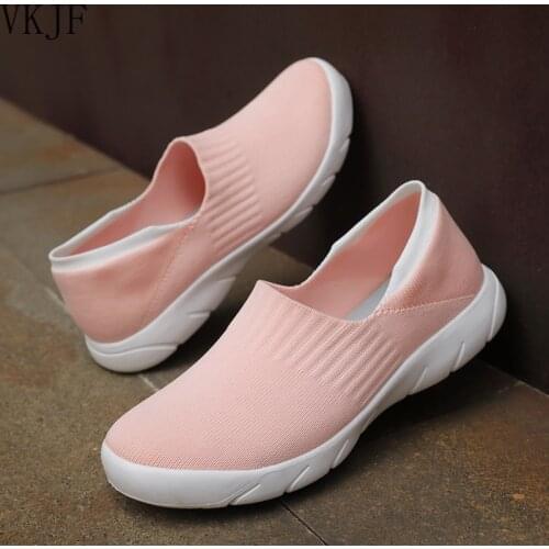 Casual Mesh Shoes Woman Flat Shoes Spring Ladies Shoes Summer Sneakers Gym Indoor Sport Shoes Zapatos De Mujer Slip on Loafers