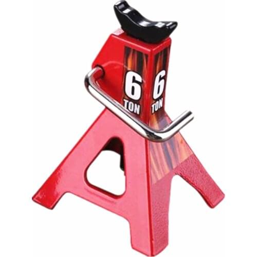 RC Cars Steel 6 Ton Scale Jack Axle Stand Lift Capacity Stand Heavy Duty Support Vehicle Floor Ratchet Jack TRX4 D90 CC01 Trucks