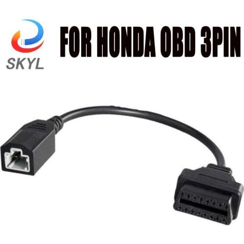 SKYL For Honda HDS OBD 3pin Connector Adapter to 16Pin J2534 For Honda OBD 2 OBD2 Car Diagnostic Auto Tool OBD Extension Cable