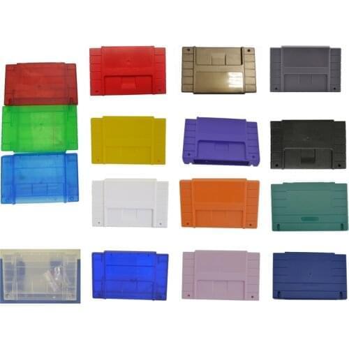 US version Game Cartridge Replacement Plastic Shell For S N E S game Console 16 bit game card shell with Screws