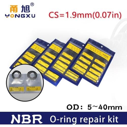 NBR seal O-ring CS1.9mm OD5/6/7/8/9/10/11/12/13/14/15/16/17/18/19/20/21/22/23/24/25/26/27/28/29/30/31/32/33/34/35/36/38/40*1.9mm