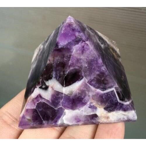 High quality 100% natural dream amethyst quartz crystal pyramid healing as gift