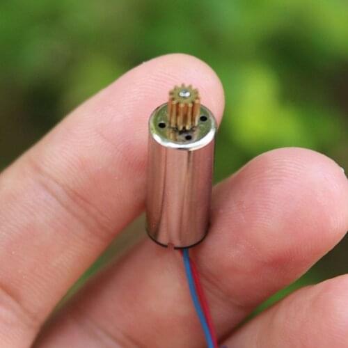 11 Teeth 0.3 Module NdFeB 8520 Coreless DC Motor DC 3.7V 46000RPM High Torque Motor Strong Magnetic Motor For Airplane Model