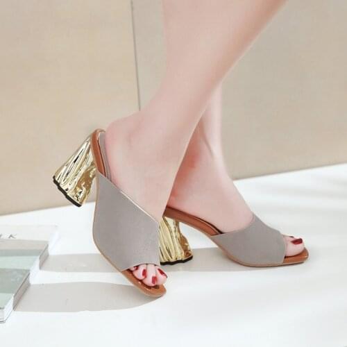 2020 big size 33-43 women sandals open toe 8cm high heels platform sandals sexy fashion party wedding shoes woman