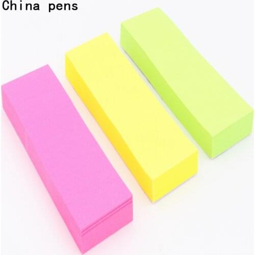 3 Fluorescent colour 240 sheets Self Adhesive Memo Pad Sticky school office Notes Bookmark Sticker Paper Notebook