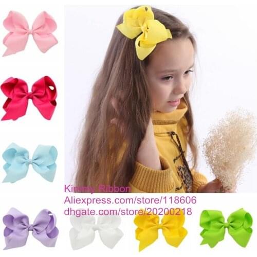DHL Free Shipping Wholesale Kimmy Large Boutique Bow Girls Big Hair Bow Girls Bow Jumbo Bow