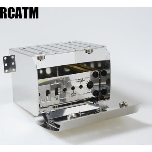 Metal Box 4-in-1 Control Switch Box 1/14 Tamiya Tow Drag Trailer Truck 3363 56348 56352 For Benz Actros Original Upgrade