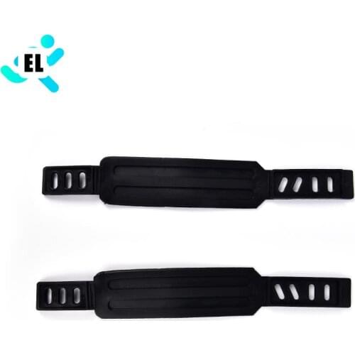 Black Bicycle Pedal Straps Belts Cycling Fix Bands Tape Generic For Most More Stationary Fitness Exercise Bike 1 Pair