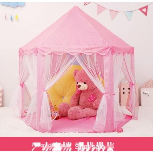 Childrens Tent Game House Hexagonal Princess Castle Spot Household Mosquito-Proof Small Tent