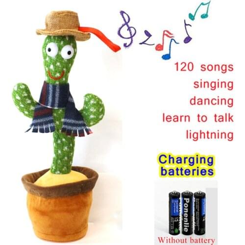 Cactus Baby Plush Doll Singing, Dancing, Vocal, Luminous Cactus Plush Doll, Interactive Plush Toy, Talking Toy For Children