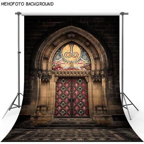 Photo Background Backdrop 10x10ft Vintage Brown Brick Church for Wedding Photocall Custom Fabric Backdrop Damask Wall Pictures