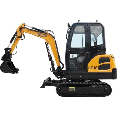 Hot Sale 1800KG Operating Weight Hydraulic Mini Excavator Crawler Digger With Closed Cabin