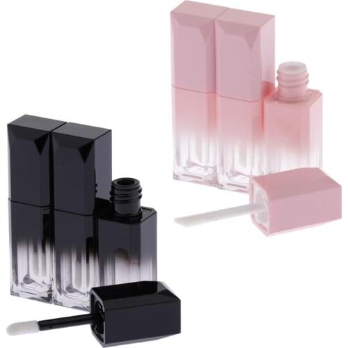 6Pcs/Set Travel Size Lipstick Gloss Oil Makeup Gel Empty DIY Tubes Container