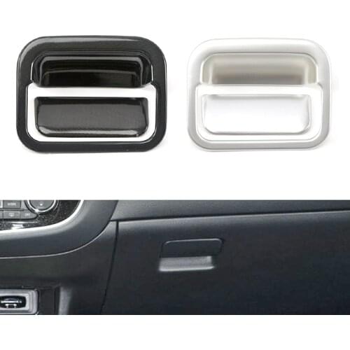 Chrome For Mitsubishi Outlander 2013- 2017 2018 2019 2020 instrument desk right on storage box Cover Trim Sequin